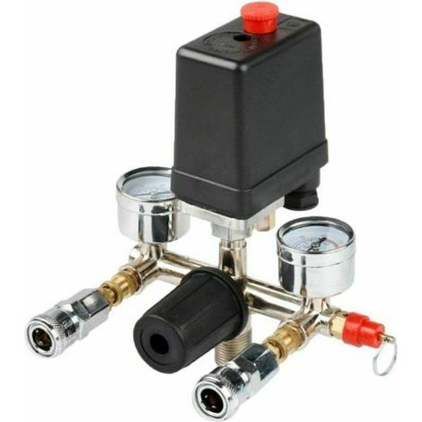Kompressor D'Air Pressostat Triphasé Pressostat Vanne De Contrôle Avec Le Régulateur D'Air Et Soupage Et Jauge
