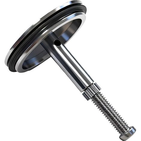 Baignoire-bolzen, 43 Mm, Universell In Laiton, Verstellbarer Vidange-bolzen Mit Doppeltem Verbindungsstück, Montage Ohne Werkzeuge Für Eviers Und Baignoires Standard