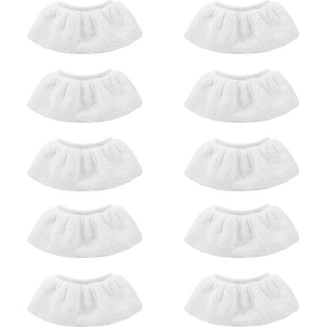 10-teiliges Zubehörset Für Netto-dampfgeräte, Ensemble Aus Mikrofaser-häusern – Ersatz-chiffon Für Netto-dampfgeräte (20 X 9 Cm)