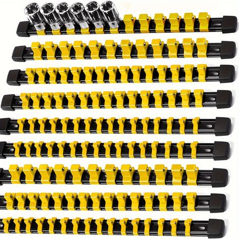 Ensemble De Rangement Pour Douilles (9 Pièces), Unterstützender Organisator Pour Douilles, Support De Rangement Pour Outils