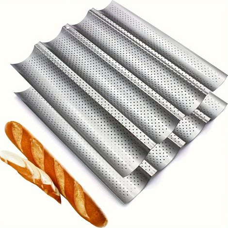 Moule À Pain Rectangulaire – Antiadhäsiv, Moule Perforé Für Baguettes (moule À Pain Français)