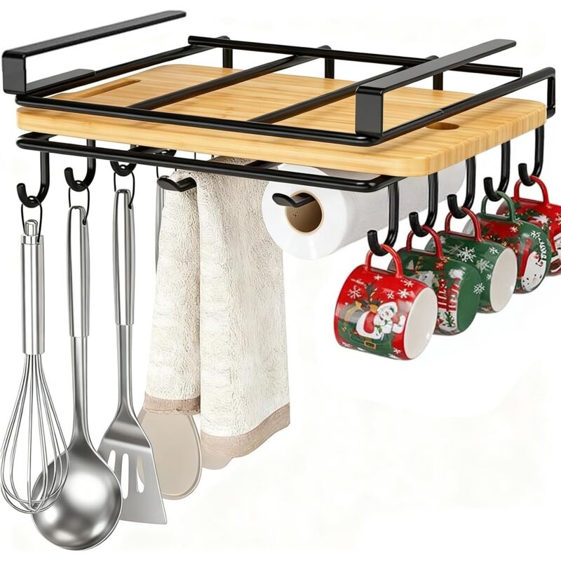 Papierhandtuchhalter Für Schrank, Schneidebrett-organizer, Mit Haken