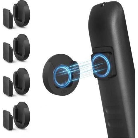 Magnetische Haken Für Fernbedienung, Schwarz, 4er-set, Durchmesser 4,2 Cm, Wandaufbewahrung Für Fernbedienung