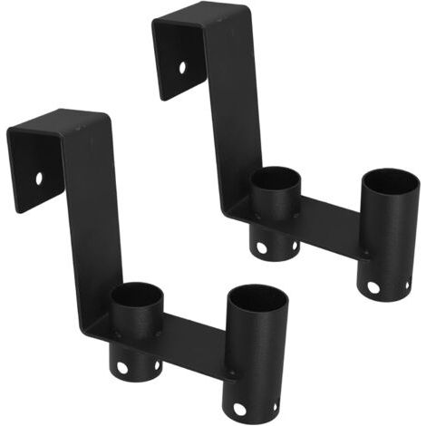 2-teiliges Robustes Poolzaun-aufbewahrungshaken-set, Metallhalter Für Reinigungswerkzeuge, Einfache Installation Und Wetterbeständiger Organizer