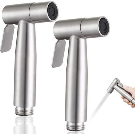2-teiliges Bidet-sprühgerät, Wc-handbrause, Edelstahl-bidet-sprühset, Persönliche Hygiene- Und Toilettensprühgeräte
