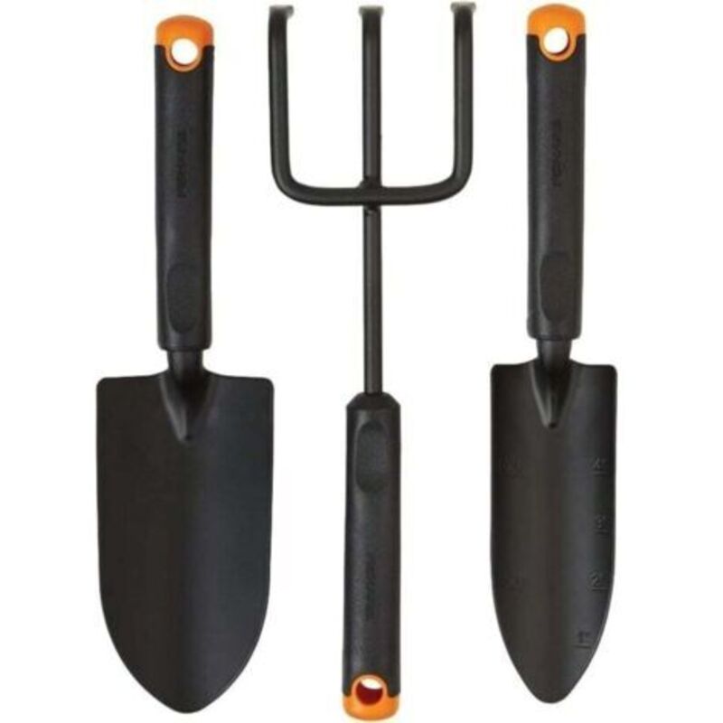 3-teiliges Gartengeräte-set: Holz, Transplantation, Züchter, Tête En Acier Antirouille, Ergonomischer Griff Für Die Plantage, Creusement Und Belüftung Des Bodens