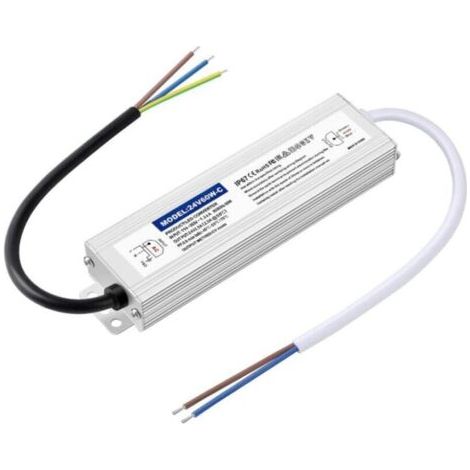 Led-transformator 24 V, Led-treiber 60 W, Stromversorgung 2,5 A, Ip67, Transformator 220 V Auf 24 V Dc Für Innen- Und Außenbeleuchtung