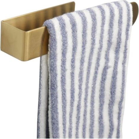 Badezimmer-handtuchstangen 24 Cm, Selbstklebender Handtuchring Zur Wandmontage Ohne Bohren, Edelstahl Sus 304, Gold