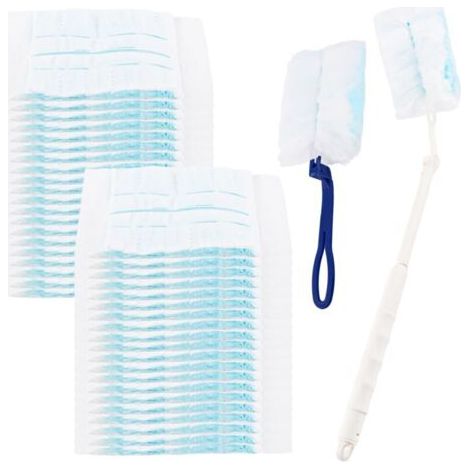 40 Teile Für Swiffer Plumeau Poussiere Recharge Kit, Recharges De Plumeau Mit 2 Poignées, Outil De Poussiérage, Non Parfumés, Kit De Poussiérage Für Nettoyer La Saleté, Les Poils