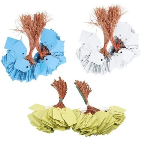 600 Pvc-pflanzenanhänger, Hängeetiketten Für Blumen, Samen, Gemüse Und Kräuter, Gärtner-namensschilder, Für Innen- Und Außenpflanzen (gelb + Blau).