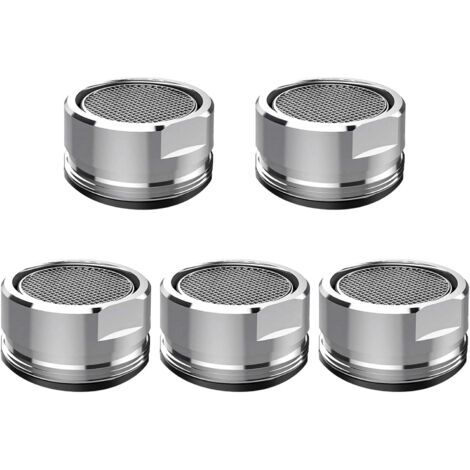 5er-pack Wasserhahnbelüfter, Wasserhahnfilter, Wasserhahn-ersatzteil, 24-mm-messing-gewindebelüfter Mit Dichtung