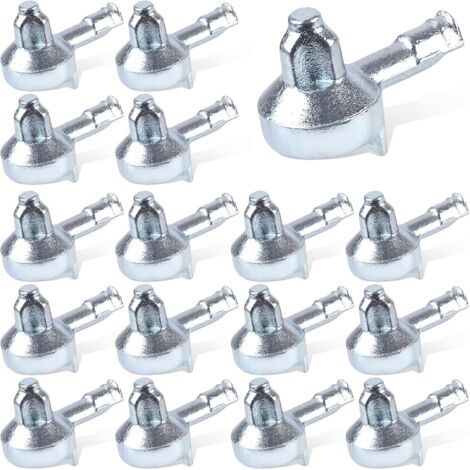 16er-pack Regalhalterungen, Zinklegierung, Kompatibel Mit Ikea-regalen (silber).