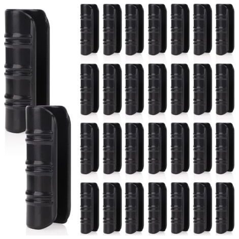 30 Schwarze Kunststoffklammern (25 Mm) – Für Gartengewächshäuser, Gartenhäuser.