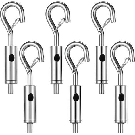 Satz Mit 6 Schrauben, Geeignet Für 1/16 Zoll Bis 3/32 Zoll Spannschrauben, Zur Kabelspannung Und Markisenmontage.
