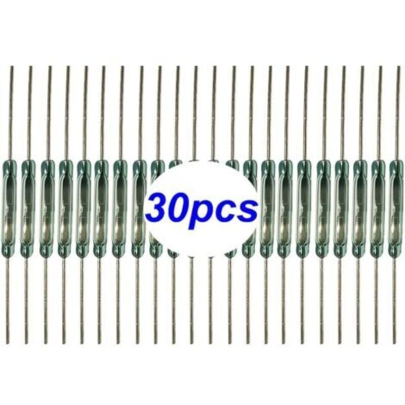 Packung Mit 30 Reed-schaltern, Magnet In Der Nähe – Verbindungskreis, Magnet In Der Nähe – Schaltkreis Unterbrechen, Magnetischer Induktionsschalter, Miniatur-reed-kontakt (2 Mm X 14 Mm)