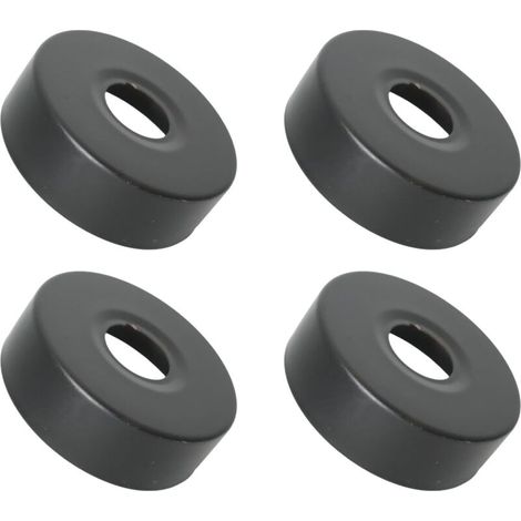 4 Stück Edelstahl-duscharmatur-rosette (3/4), Ø 25 Mm X Ø 80 Mm X Höhe 25 Mm, Schwarz, Wasserhahn-rosette, Zierleiste Für Wand-duscharmaturen