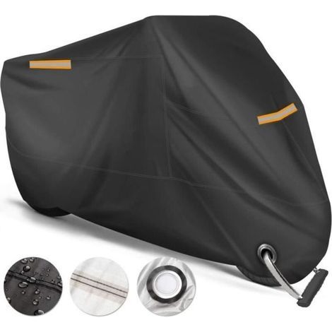Housse De Protection Moto Imperméable Protection Uv-wasserdichtmittel Für Bmw Honda Kawasaki Yamaha - 245 105 125 Cm (xxl)
