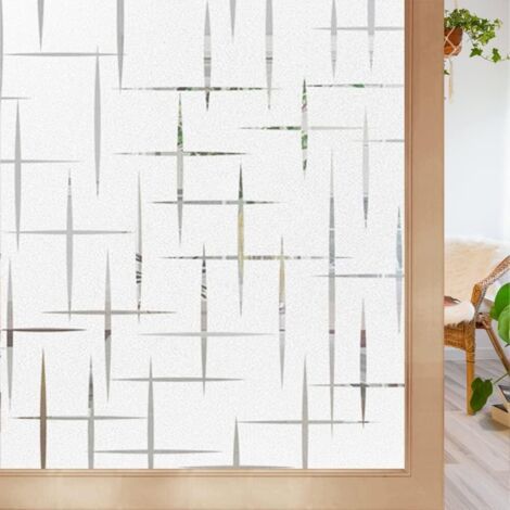 Selbstklebende Fensterfolie, 44,5 X 200 Cm, Statische Privatsphäre, Uv-schutz, Dekorative Folie Für Zuhause, Büro, Schlafzimmer, Küche