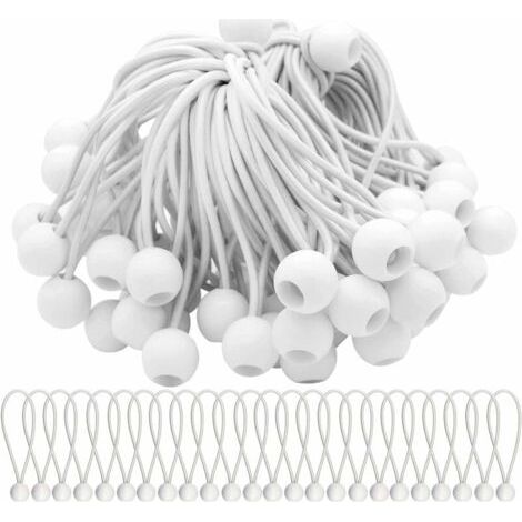 50 Stück Bungee-seile Mit Elastischen Bällen Für Partyzelte, Zelte, Banner Und Planen