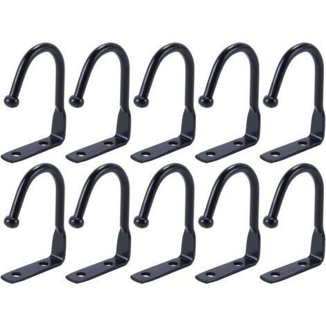 Packung Mit 10 Haken Unter Dem Schrank, Getränkehalter, Metallhaken Unter Dem Regal, Kleiderbügel Zur Aufbewahrung Von Utensilien