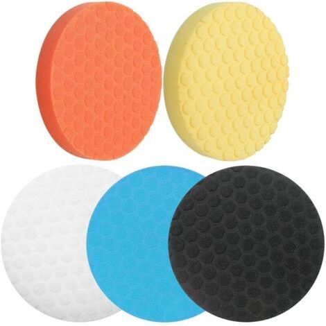 180-mm-polierpad-set: 5 Pads, 6-zoll-autopolierset Zum Polieren, Wachsen Und Versiegeln Von Politur