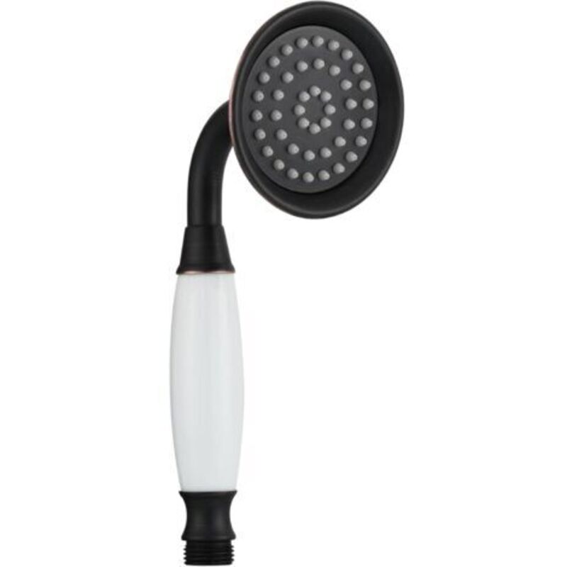 Pommeau De Douche Haute Pression Douchette Spa Massage En Laiton Für Mitigeur Baignoire Retro, Noir Bronzé Z-v-d