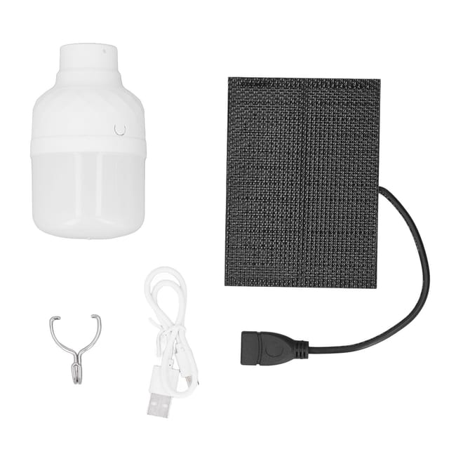 Tragbare, wiederaufladbare LED-Solarlampe für Wandern, Camping, Zelt und Outdoor