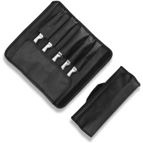 Messertasche, Tragbare Tasche Mit 5 Fächern Für Messer Und Utensilien, Ideal Für Camping Und Wandern, Langlebige Tasche, Geschenk Für Köche Und Männer