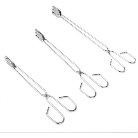 Praktische Grillwerkzeuge Aus Edelstahl, Scherentyp, Clip Für Gegrillte Lebensmittel, Grillzubehör, Tragbare Zange, 3-teiliges Set
