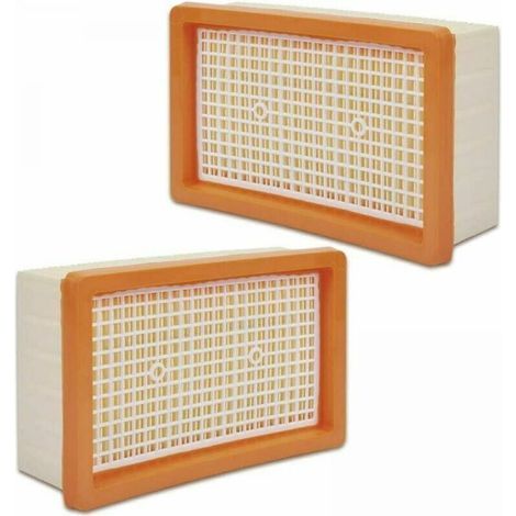 Lot Von 2 Kompatiblen Plissee-plattenfiltern Mit Mehrzwecksaugern Für Kärcher Mv4 / Mv5 / Mv6 / Wd4 / Wd5 / Wd6