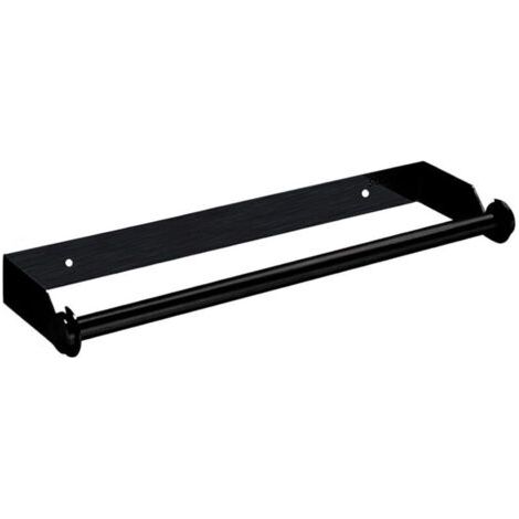 33 Cm Toilettenpapierhalter Zur Wandmontage, Edelstahl 304, Stanzfrei, Für Schränke, Badezimmer Und Toiletten, Schwarz
