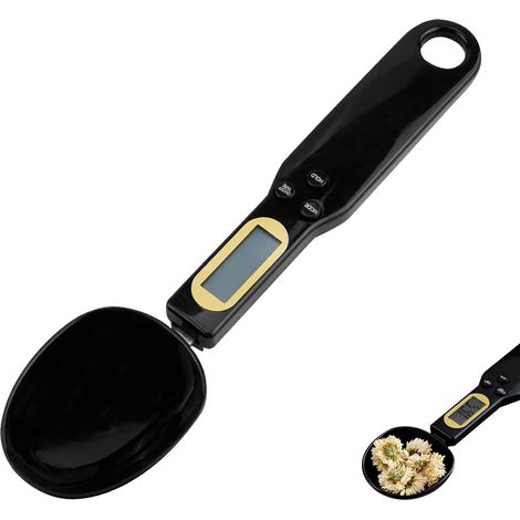 Digitale Lebensmittelzubereitung, 500 G/0,1 G Hohe Präzisionsdosierung Mit Lcd-display Und Tara-funktion, (schwarz)