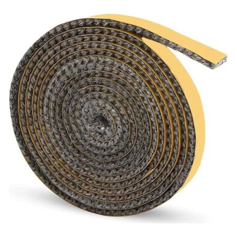 Kamineinsatzdichtung, Selbstklebende Geflochtene Ofendichtungen, Hitzebeständige Dichtungen (2 Mm X 10 Mm X 2 M)