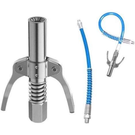 2x Fettpumpenkupplung G Mit Flexiblem Schlauch, Mit Allen Fettpressen 1/8 Fettpumpenspitze, Fettpumpenkupplung, Fettpressenanschluss Kompatibel