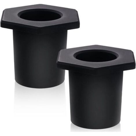 2er-pack Terrassentisch-schirm-lochring, Rutschfestes Silikon-balkonschirm-zubehör Für Pool-schirm-adapter, Terrassentisch-löcher (schwarz)