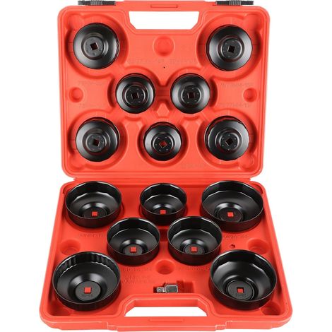 14-teiliges Ölfilterkappen-set, 65–100 Mm Ölfilterschlüssel, Mechaniker-werkzeug