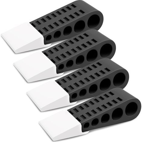 4 Stück Cale Porte En Caoutchouc Stop Porte Au Sol Butée De Bloque Porte Sur Carrelage Tapis
