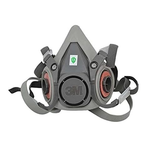Wiederverwendbare Halbmaske 3m Xa007702658 6200m, Größe M, Grau, Mit Partikelfilter 5935pro2 – Feinstaubfilter, Schutzstufe P3