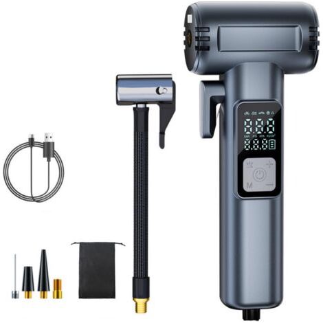Tragbarer Kabelloser Luftkompressor – Intelligenter Reifenfüller Für Auto/motorrad/fahrrad Mit 5 Led-modi, Usb-aufladung, Sos-sicherheit, Minipumpe
