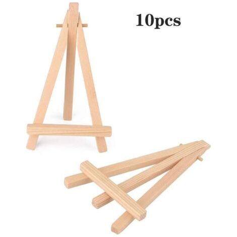10 X Kleine Mini-foto-pinnwand Aus Holz, Staffelei, Memo-halter, Tischkartenhalter, Tisch-namenskartenständer Für Hochzeit, Geburtstag, Taufe, Babyparty, Party Usw