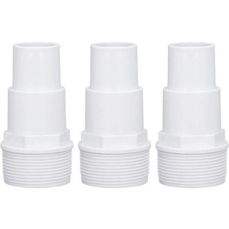 Adaptateur À Visser 1-1/2 - Raccord Tuyau Piscine - Emboîter Diam 32/38 Mm - Universel Accessories Filtres Et Pompes De Piscine (lot De 3)