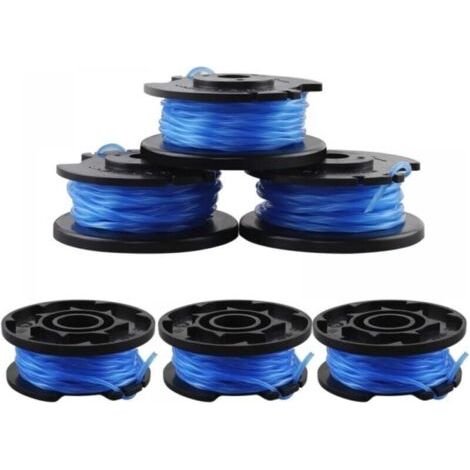 6-teilige Ersatzfadenspule Für Ryobi Rasentrimmer Mit Trimmerkappe, Ersatzspule Kompatibel Mit Ryobi One+ Ac14rl3a-18v 24v 40v, Ersatz-trimmerfadenspulen-set