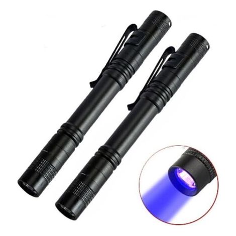 13 Cm Uv-taschenlampe, Uv-taschenlampe, Led-taschenlampe Mit Ultrakompaktem Taschenclip, Betrieb Mit 2 Aaa-batterien (nicht Im Lieferumfang Enthalten).