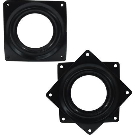 2er-set 9,4 Cm (4 Zoll) Lazy Susan, Drehbarer Ständer, Runder Lazy Susan, Für Schreibtisch, Schwarz.