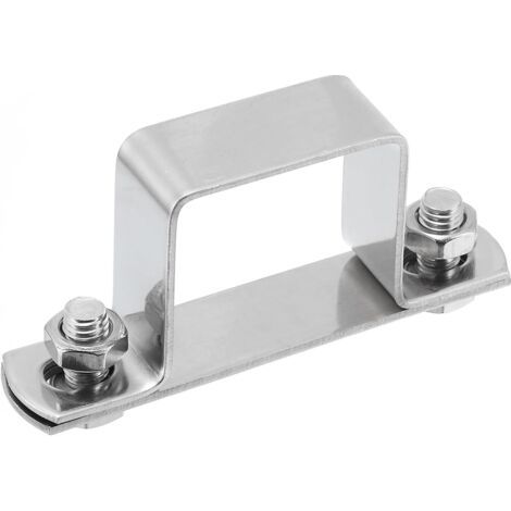 U-förmige Verbindungshalterung, 40 Mm X 40 Mm, 304 Edelstahl, Edelstahl-sicherheitsstangen-stützklammern Für Tür, Fenster, Geschlossene Schuppenstange, Türgeschwindigkeitskanal, 1 Stück