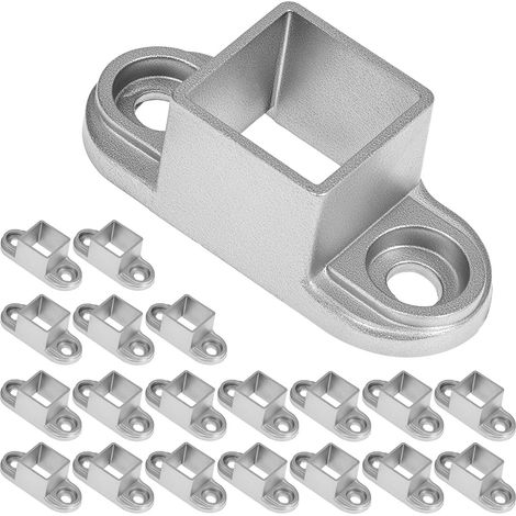 Lot Von 20 Wandhalterungen Aus Aluminium Mit Unterdruck (62 X 25 X 17 Mm), Innendurchmesser 21 Mm.