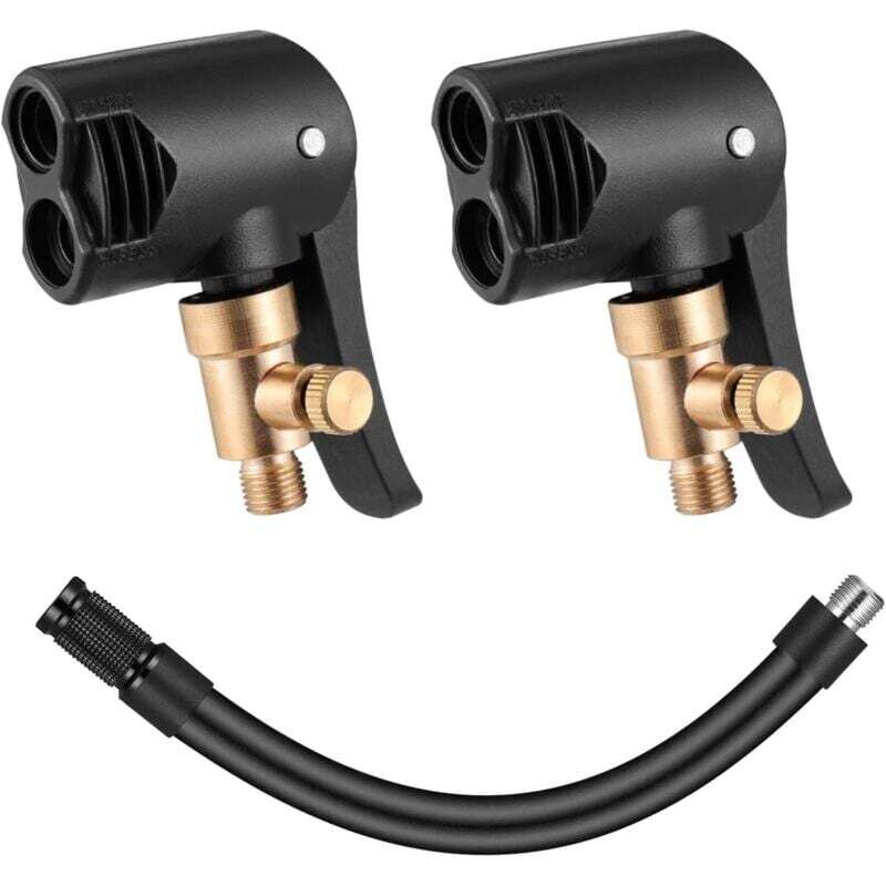 2-teiliger Adapter Für Pneu-ventilventile, Mandrins À Air Comprimé Mit Adapter, Adaptateur Schrader Presta, Embout Gonfleur, Für Pneus De Voiture, Vélos, Pneus De Moto À La Gonflage