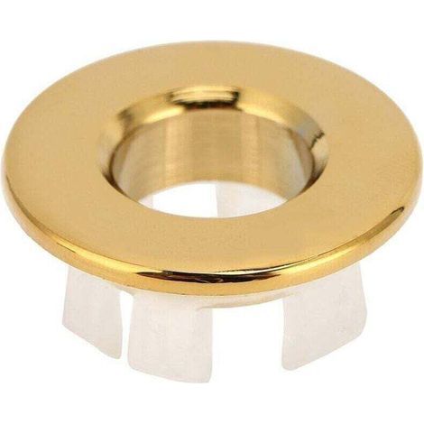 Rundes Waschbeckenloch, Überlaufabdeckung Für Badezimmerwaschbecken, Küchenspüle-dekoration, Ersatzlochring, Badezimmer-haushaltsbedarf Für Badezimmer (gold)