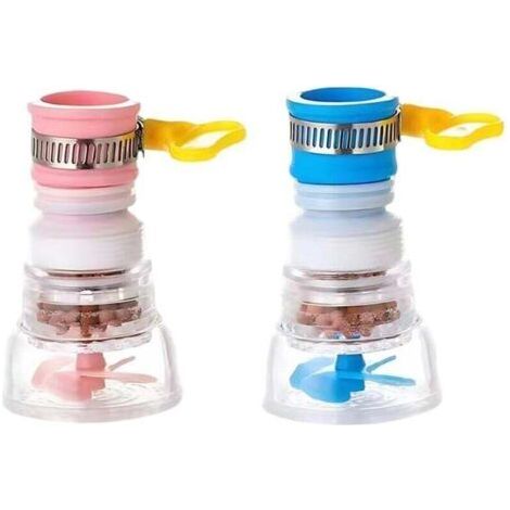 2 Drehbare Wasserhahndüsen Mit Spritzschutz, Wasserhahn-wassersparvorrichtung, Klappbare Wasserhähne Für Küche, Bad Und Duschraum (2 Farben)