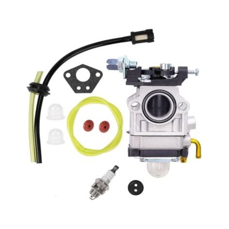 Vergasersatz Für 52 Cc, 49 Cc, 43 Cc Freischneider, Mit Dichtung, Schlauch, Zündkerze Und Kraftstofffilter